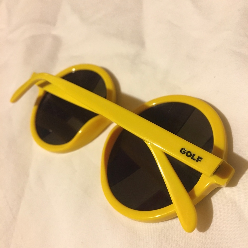 Golf yellow sunglasses